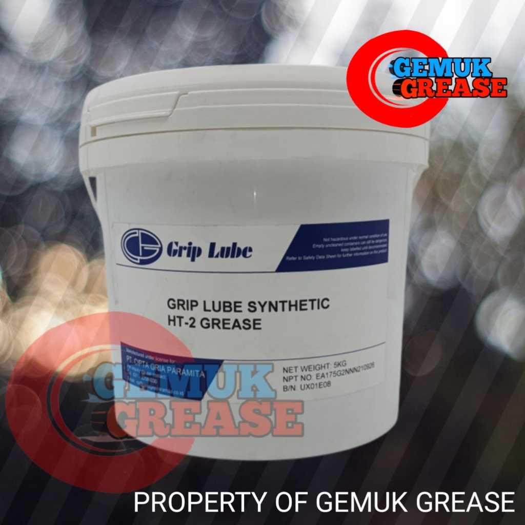 GRIPLUBE -SYNTHETIC HIGH TEMP GREASE, 5Kg Gemuk, Pelumas,Stempet