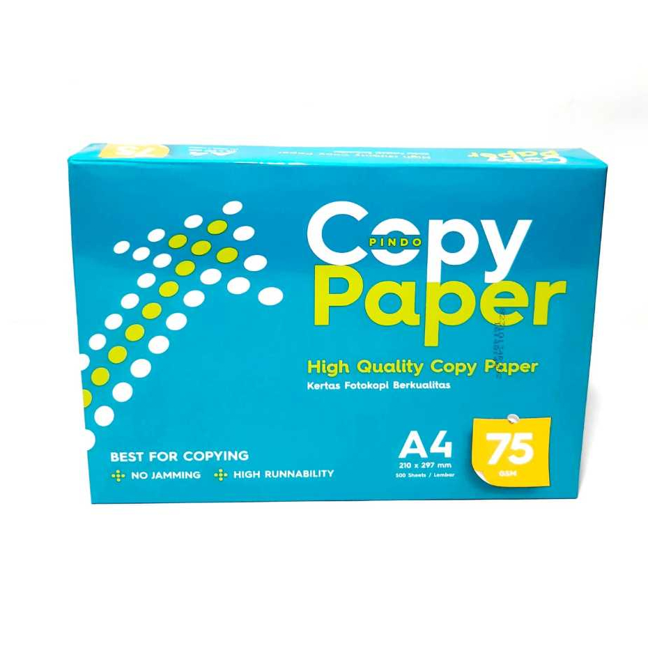 

Harga Grosir ( 1Rim/500lbr ) KERTAS HVS A4 75 GRAM COPY PAPER KUALITAS ORIGINAL