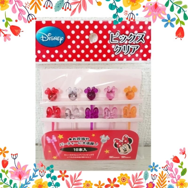 disney minnie mouse bening tusukan bento japan