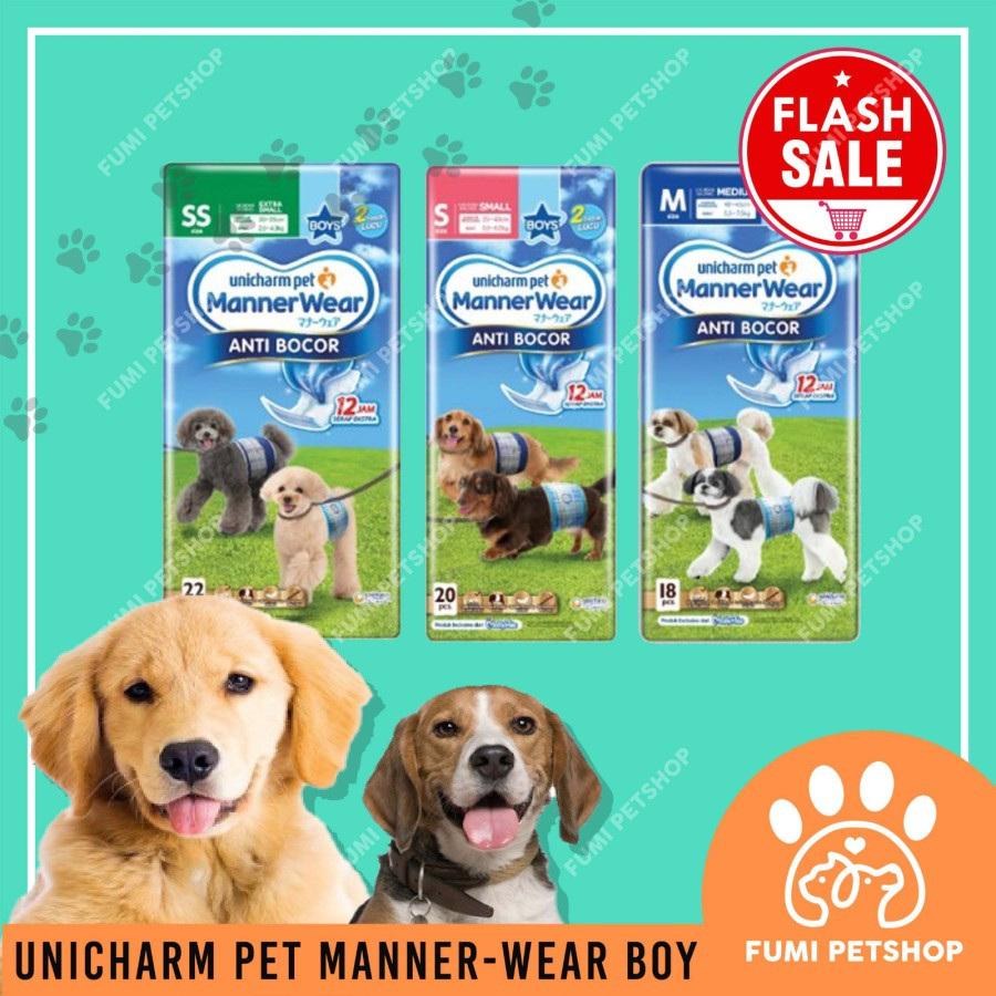 UNICHARM MANNER WEAR BOY - POPOK ANJING JANTAN