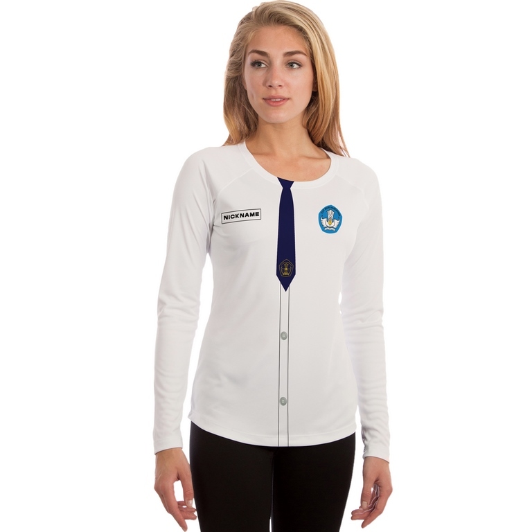 baju wanita seragam SMP / baju distro wanita seragam sekolah SMP kekinian / jersey SMP unik terbaru 