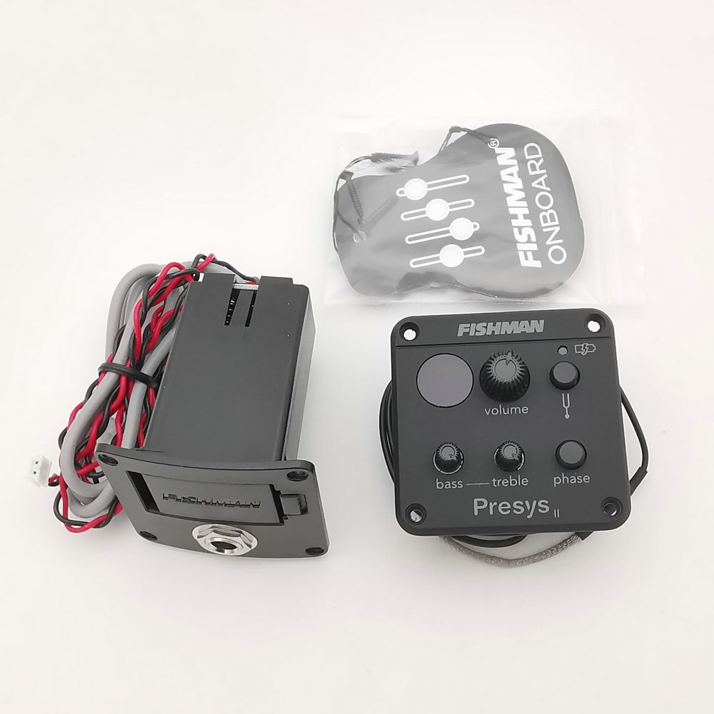 Fishman Presys II EQ Tuner Silver Piezo Pickups Active Pickup Amplifier System