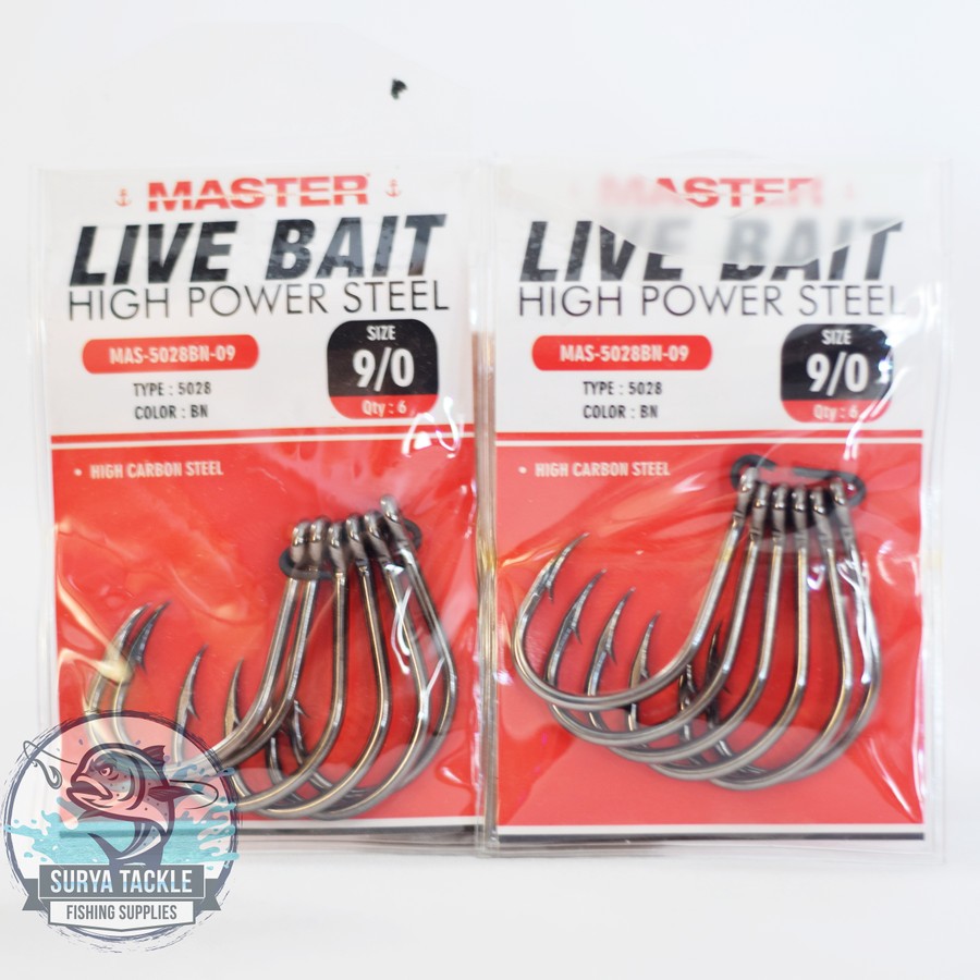 Master Korea Live Bait Sz. 9/0 Qty 6pcs / HOOK PANCING
