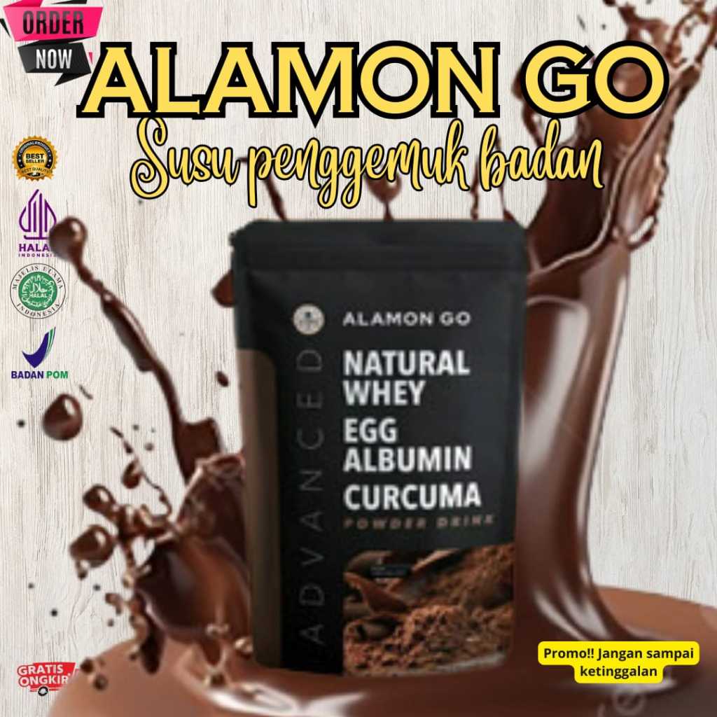 

Alamon Go Penambah Berat Badan Susu Rasa Chocolate Terjamin Halal bpom