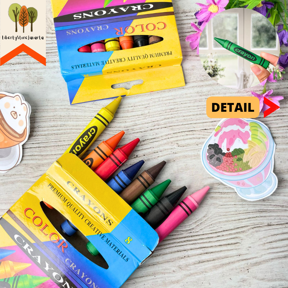 

Krayon Murah isi 8pcs KR-1133 Mewarnai Melukis Kreativitas Anak Drawing Tools Souvenir Stationery For School Alat Tulis Kantor Sekolah