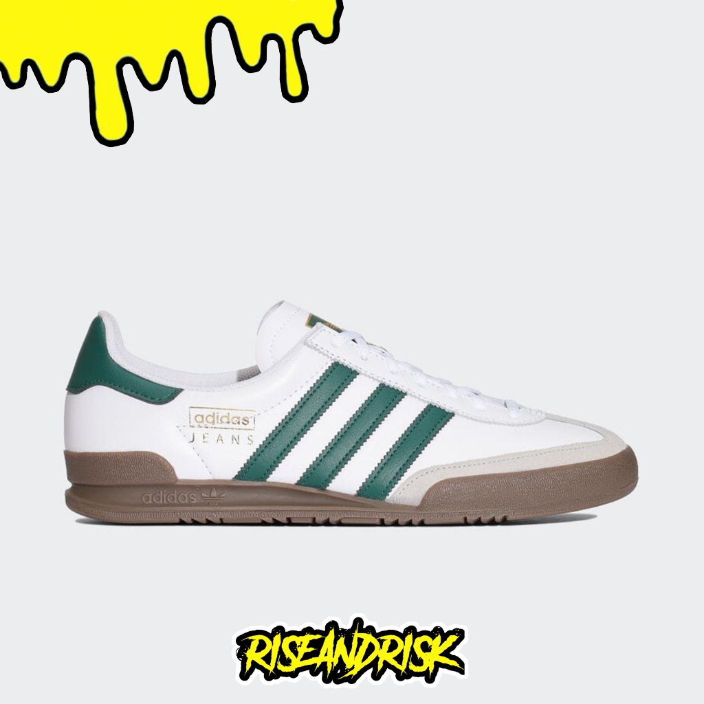 Adidas Jeans White Green Gum ORIGINAL