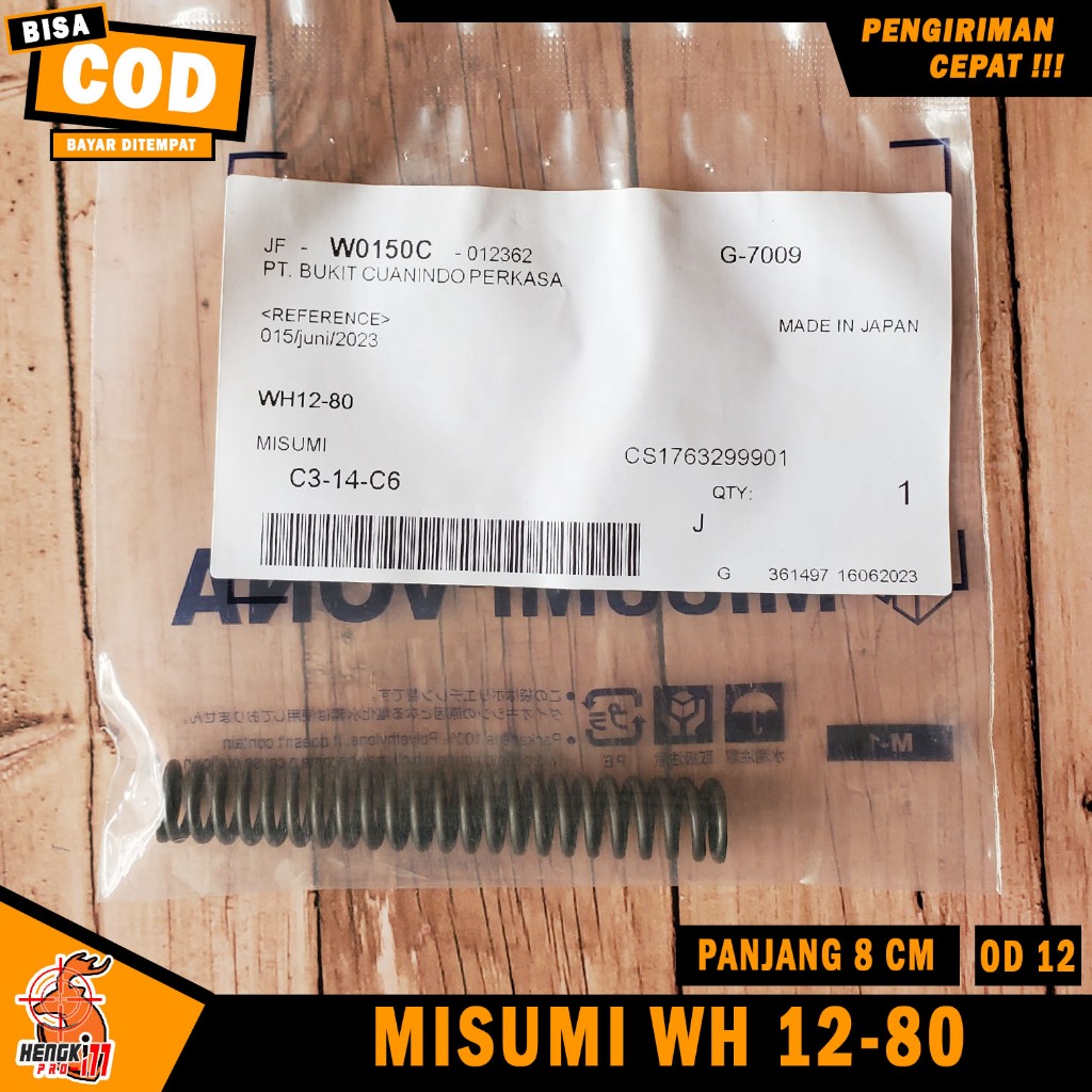 Per Misumi Mizumi Jepang Misumi Bulat WH 12-80 OD 12 Panjang 8 cm Keras