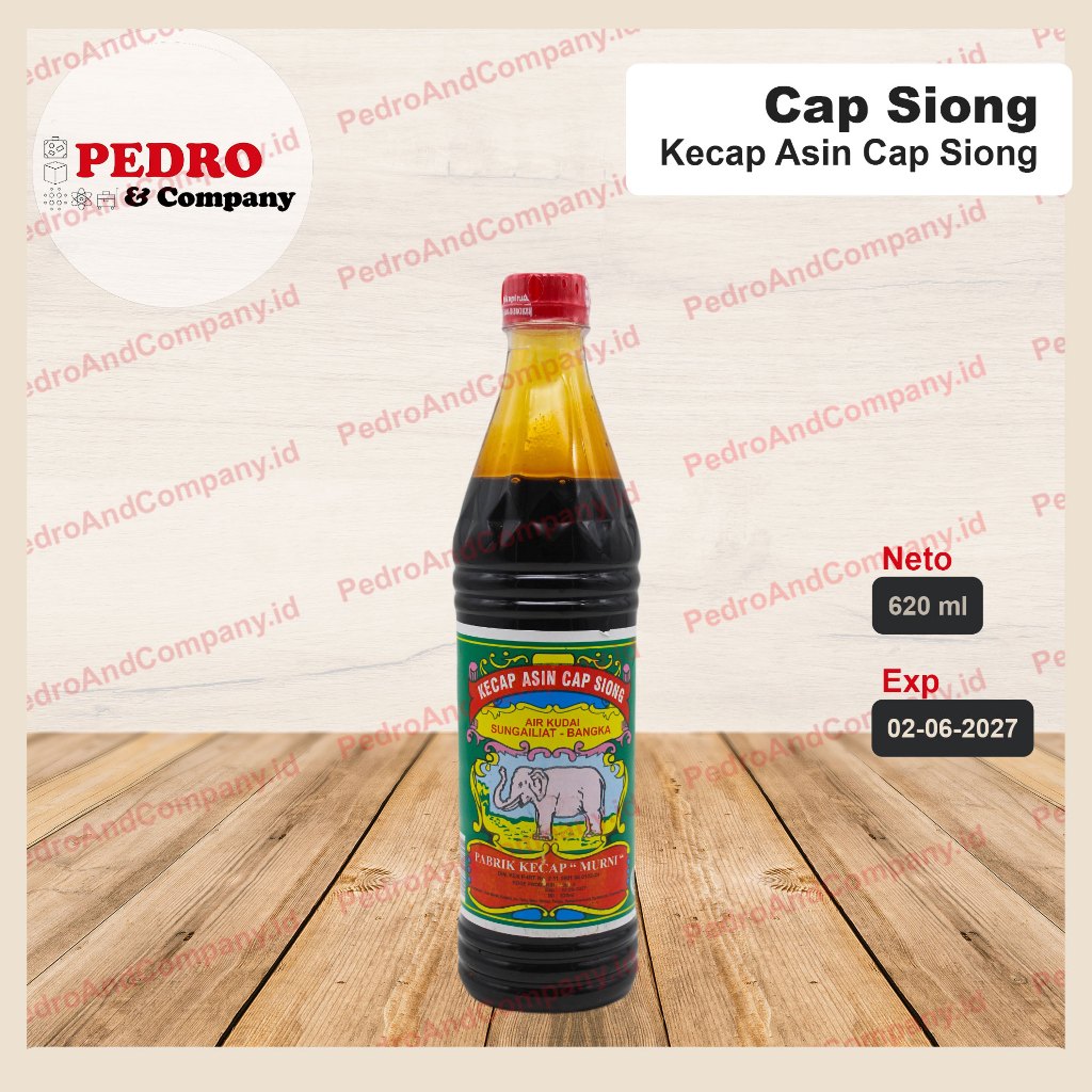 

Kecap asin cap siong gajah 600 ml sungailiat bangka soy sauce