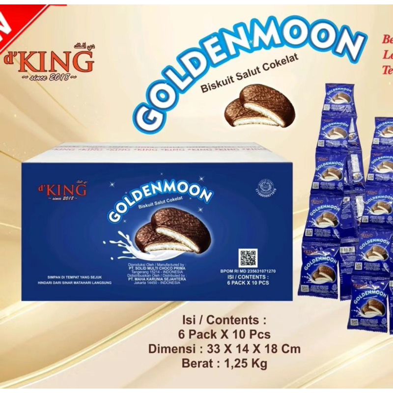 

Biskuit Salut Coklat Goldenmoon 1 Dus 4 Pack =20 bks