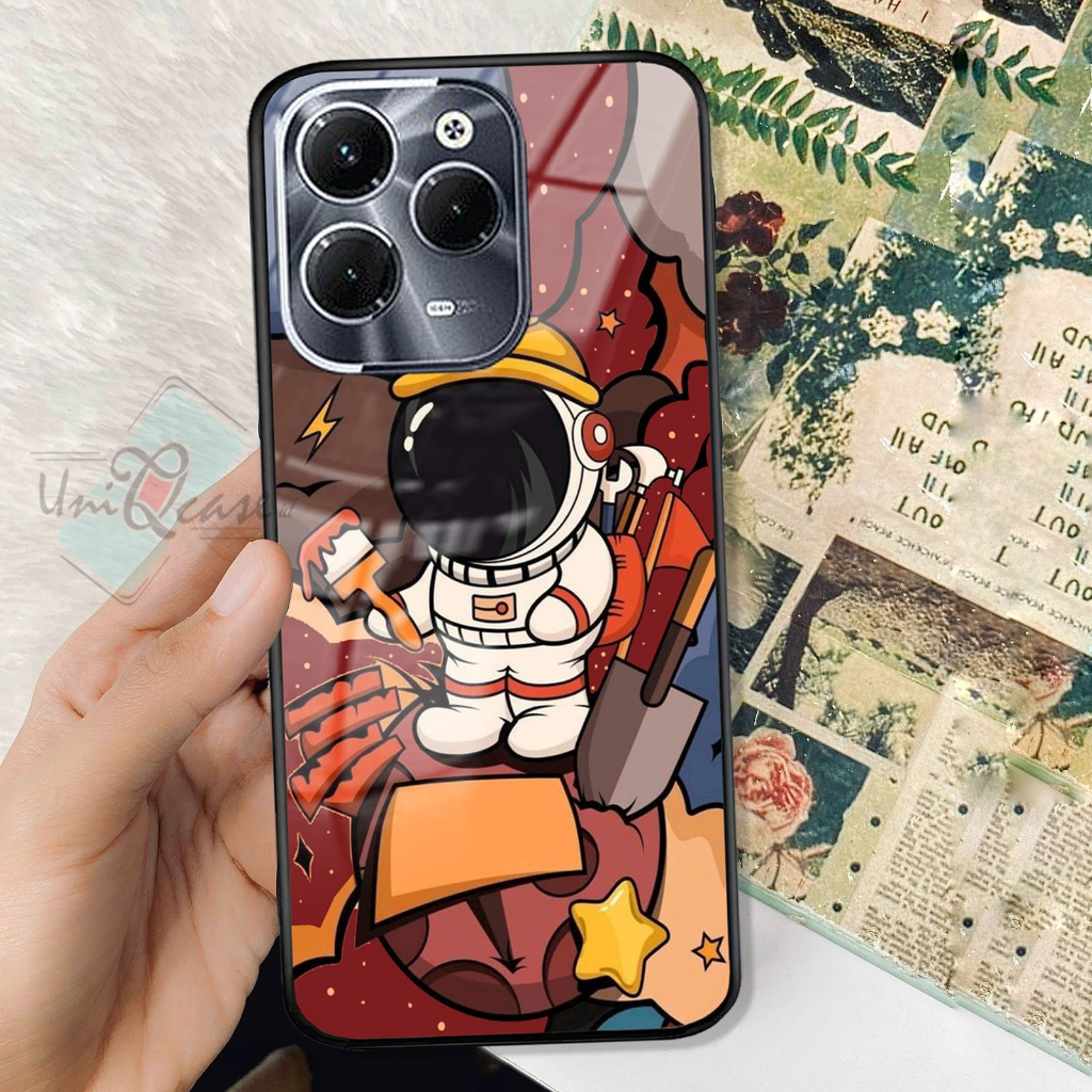 Softcase Glass Kaca Infinix Hot 40 Infinix Hot 40 Pro Terbaru 2024 [UCK33] Case Infinix Hot 40 Infin