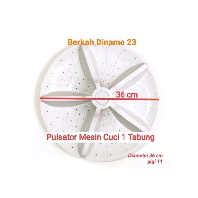 Pulsator Mesin Cuci Sharp 1 Tabung Diameter 36 Cm gigi 11 Puli Stator Mesin Cuci Sharp 1 Tabung