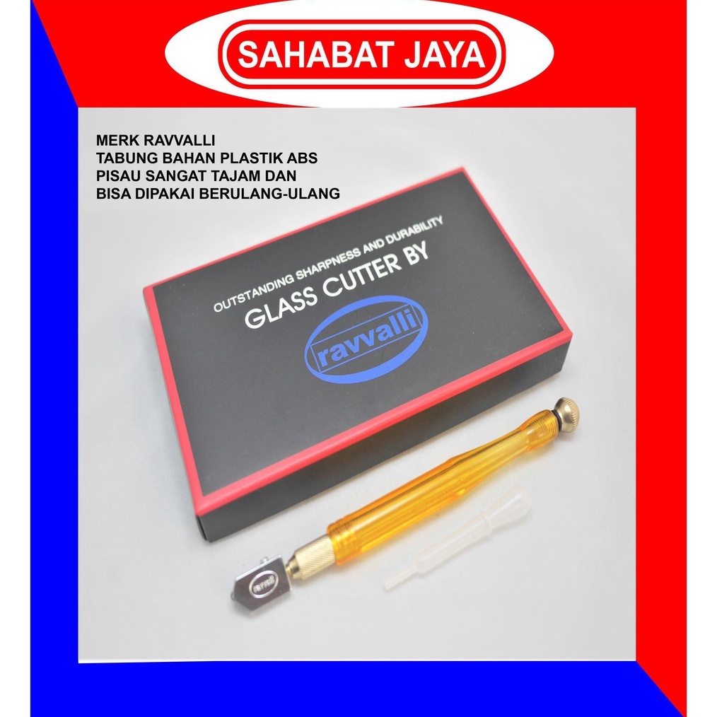 ART O42K Pemotong Kaca Ravvalli Original Asli Alat Pemotong Kaca Original Murah Glass Cutter Pisau K