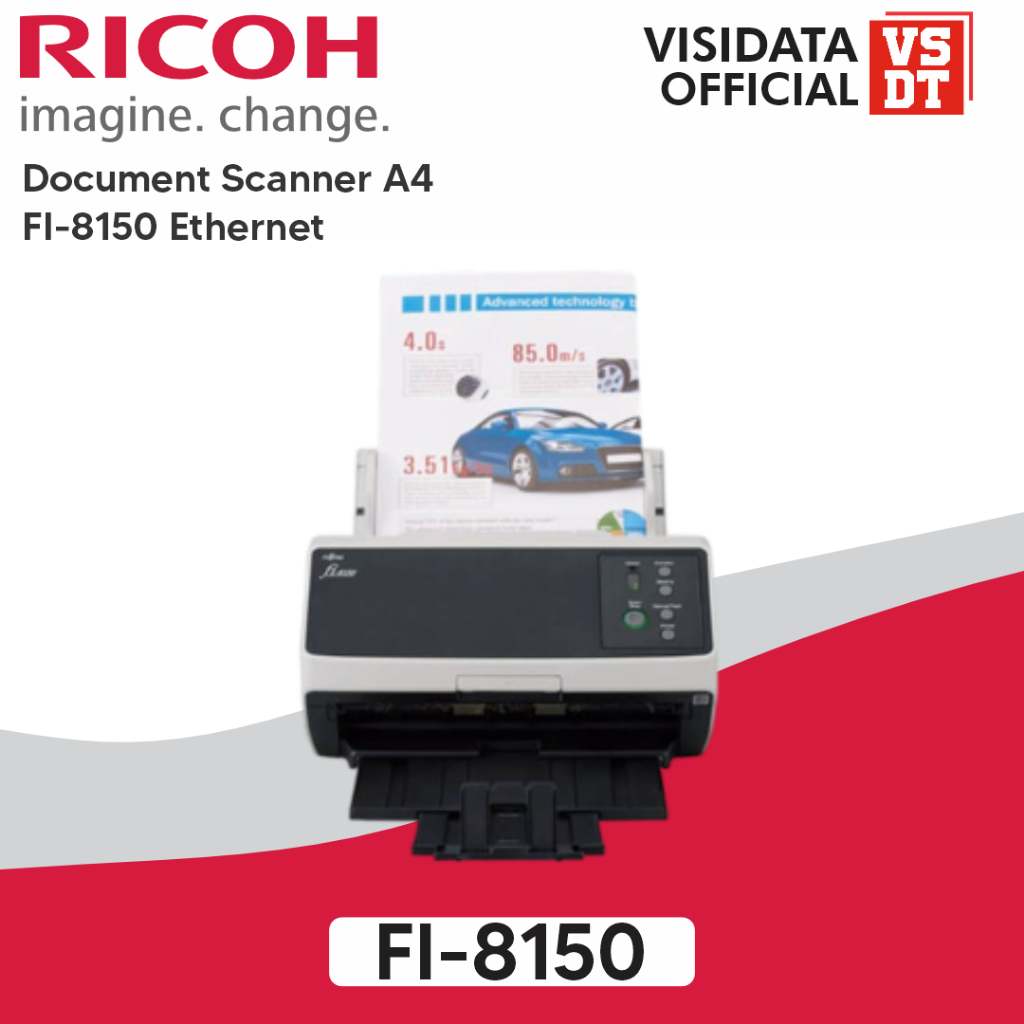 RICOH FI-8150 Document Scanner A4 Scan fi8150 Ethernet | Garansi Resmi