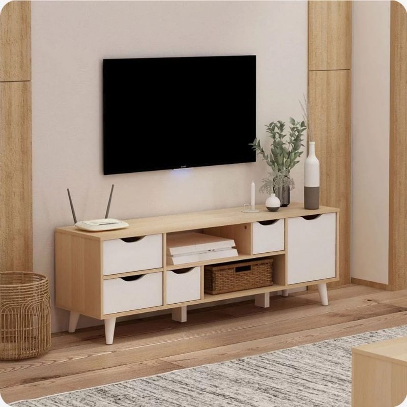 RAK TV 120 CM MEJA TV 120 CM BUFET TV 120 CM MEJA TV UNIK MINIMALIS RAK TV RETRO TERBARU RAK TV ELEG