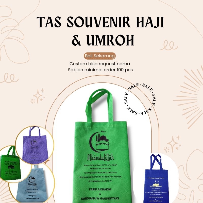 Tas Souvenir/ Tas oleh-oleh haji & umroh Custom