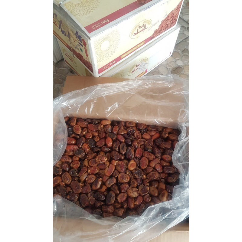 

kurma Khalas Saad berat 10kg = 315.000,