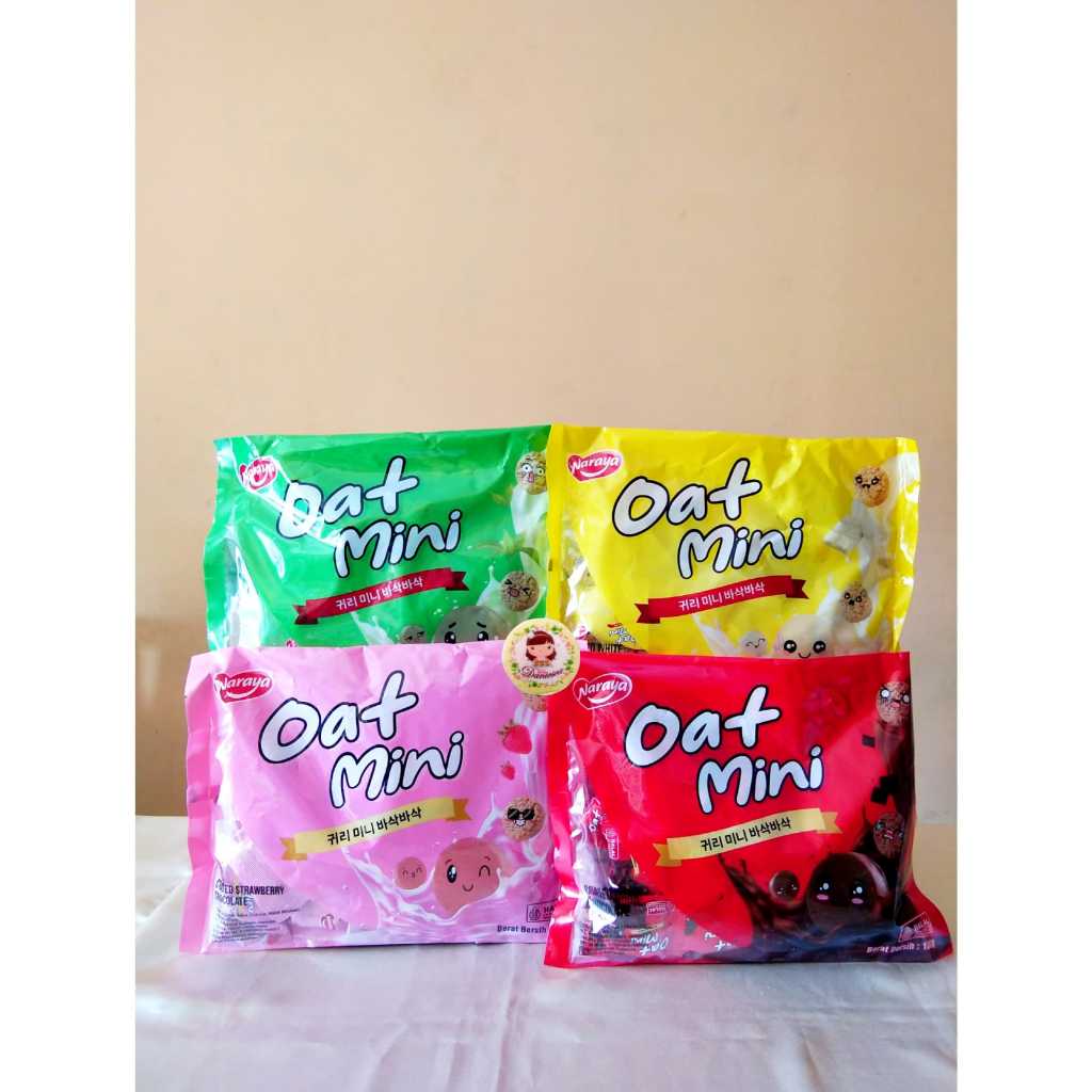 

.Snack Import I Naraya Oat Mini Coated Dark, Strawberry, White, Matcha Chocolate 180 gr (ds bgr)