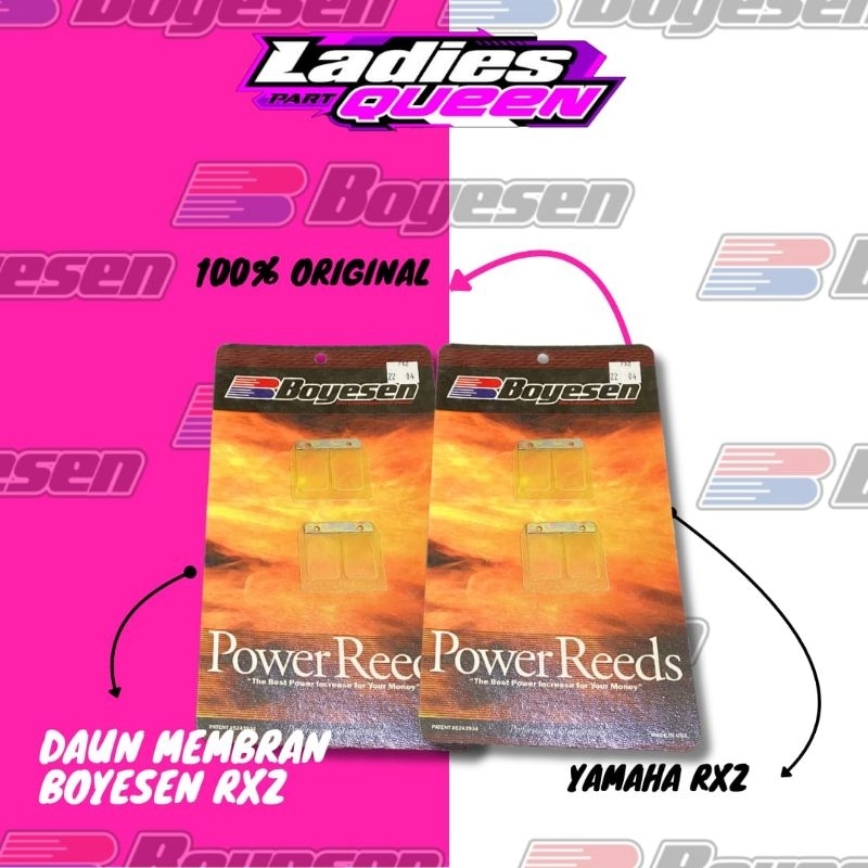 DAUN MEMBRAN LIDAH MEMBRAN BOYESEN YAMAHA RXZ