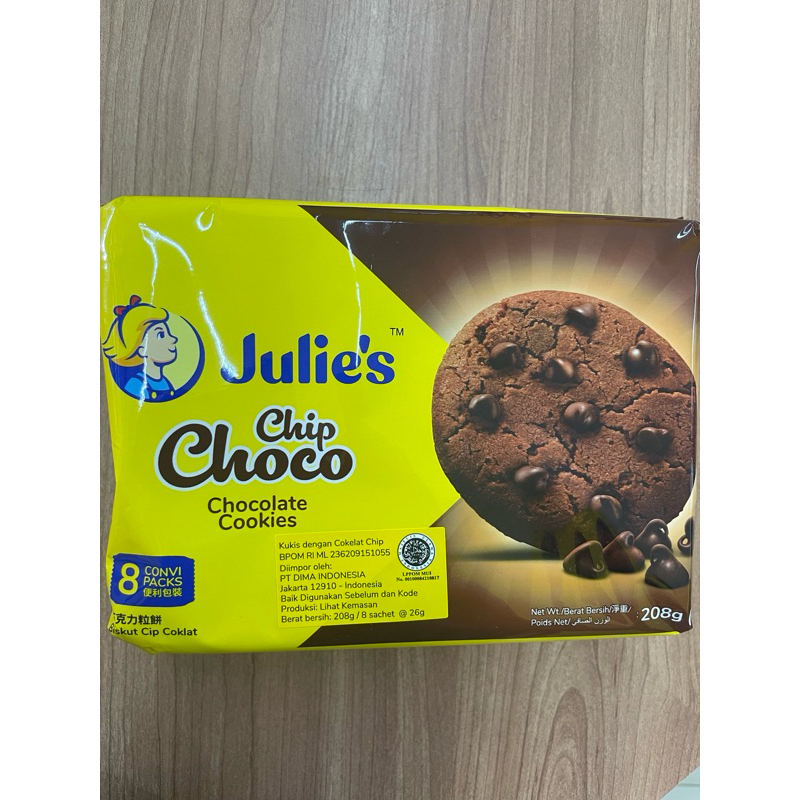 

Julie's choco chip 208g