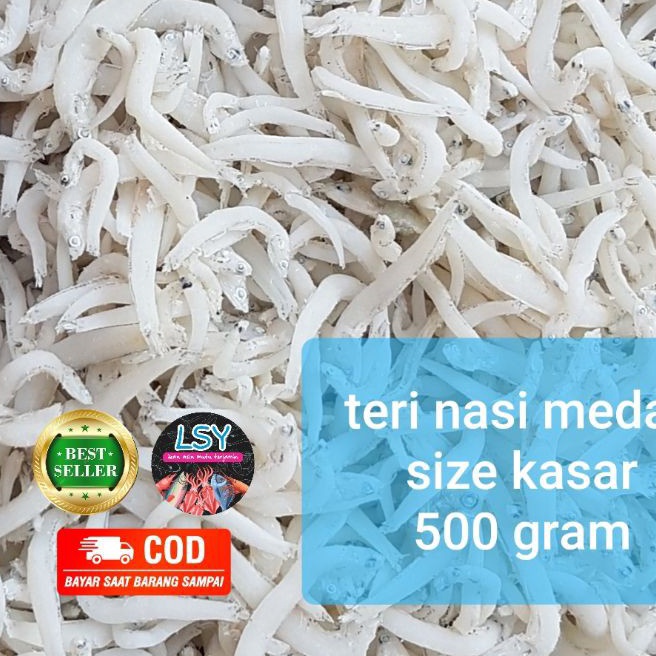 

KI3 ikan asin Teri nasi medan super tn putih size jumbo 5gr