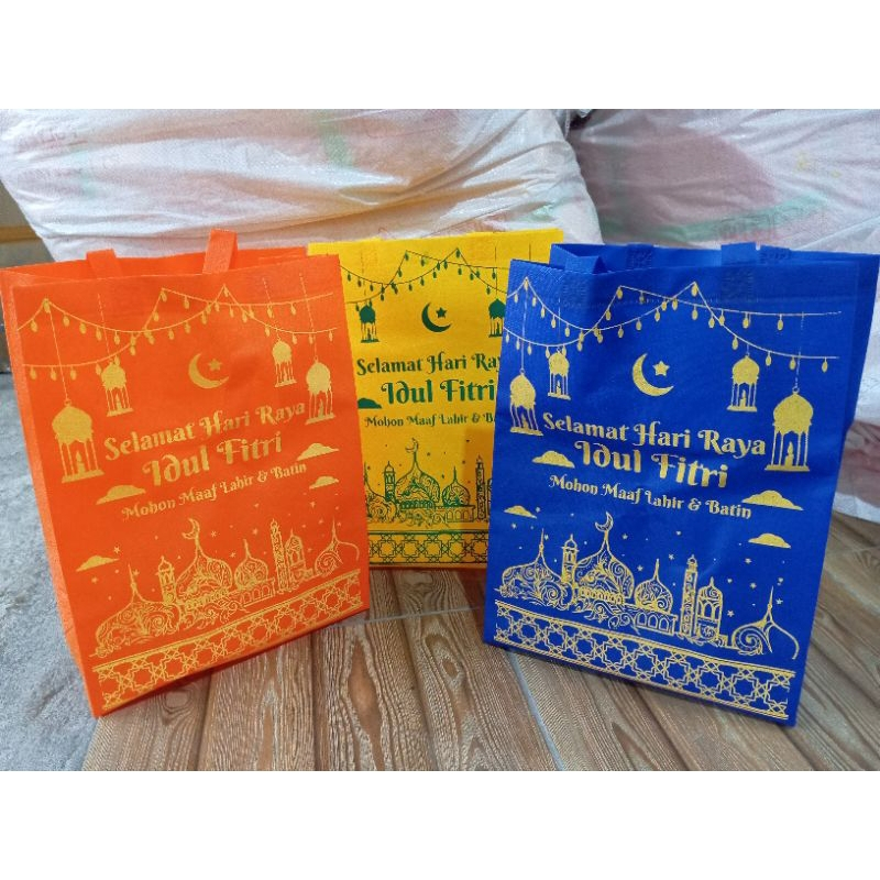 

Goodie Bag Tas Lebaran Hari Raya Idul Fitri 30X40X15CM dan 30X40xX10CM Bingkisan Snack(1 PCS)