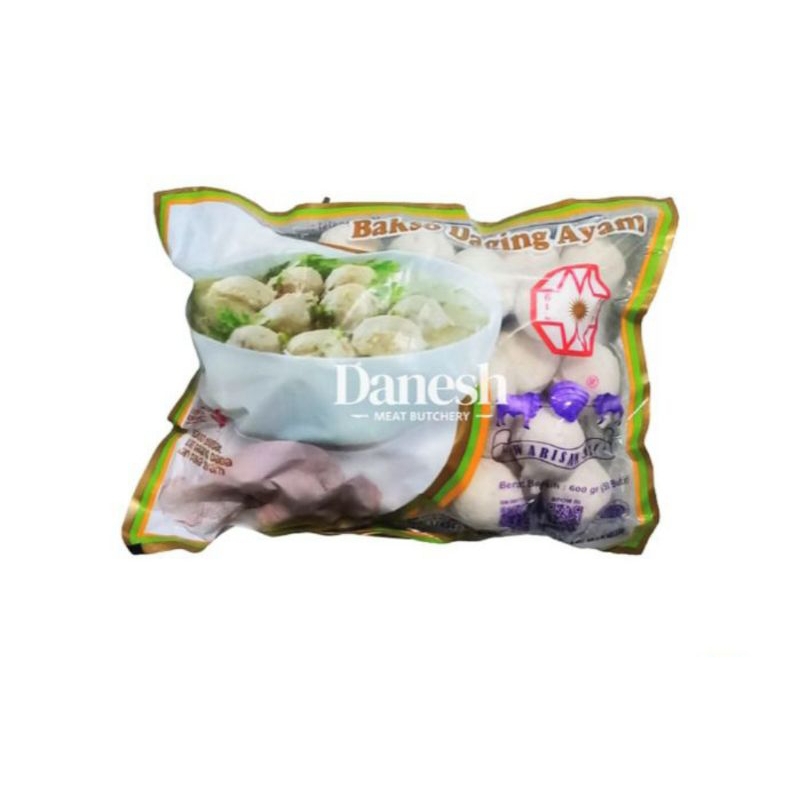 

Bakso Ayam dada dan paha bakso Warisan 500 gr isi 50 divakum pengiriman luar kota