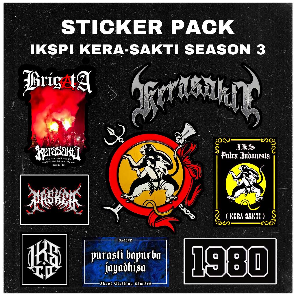 

STICKER PACK IKSPI SEASON 3 - STICKER IKSPI KERA-SAKTI 8 PCS - STIKER IKSPI ANTI AIR