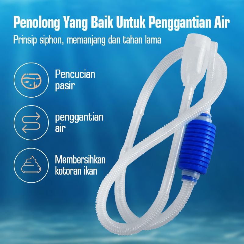 Sifon siphon alat kuras aquarium / pompa air kuras aquarium