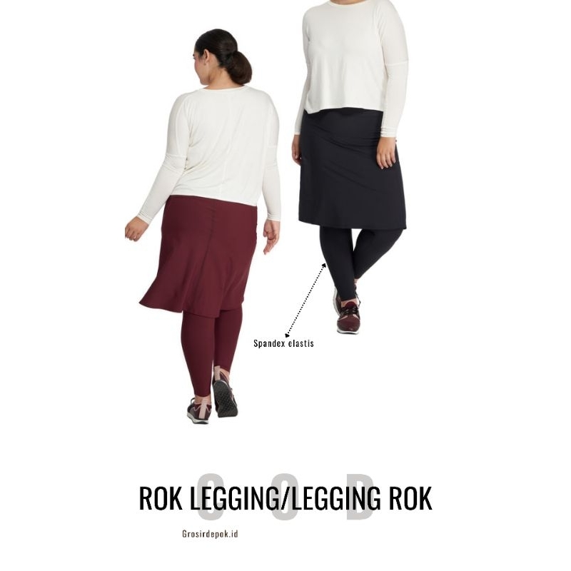 legging rok / legging rok olahraga / legging rok sport woman