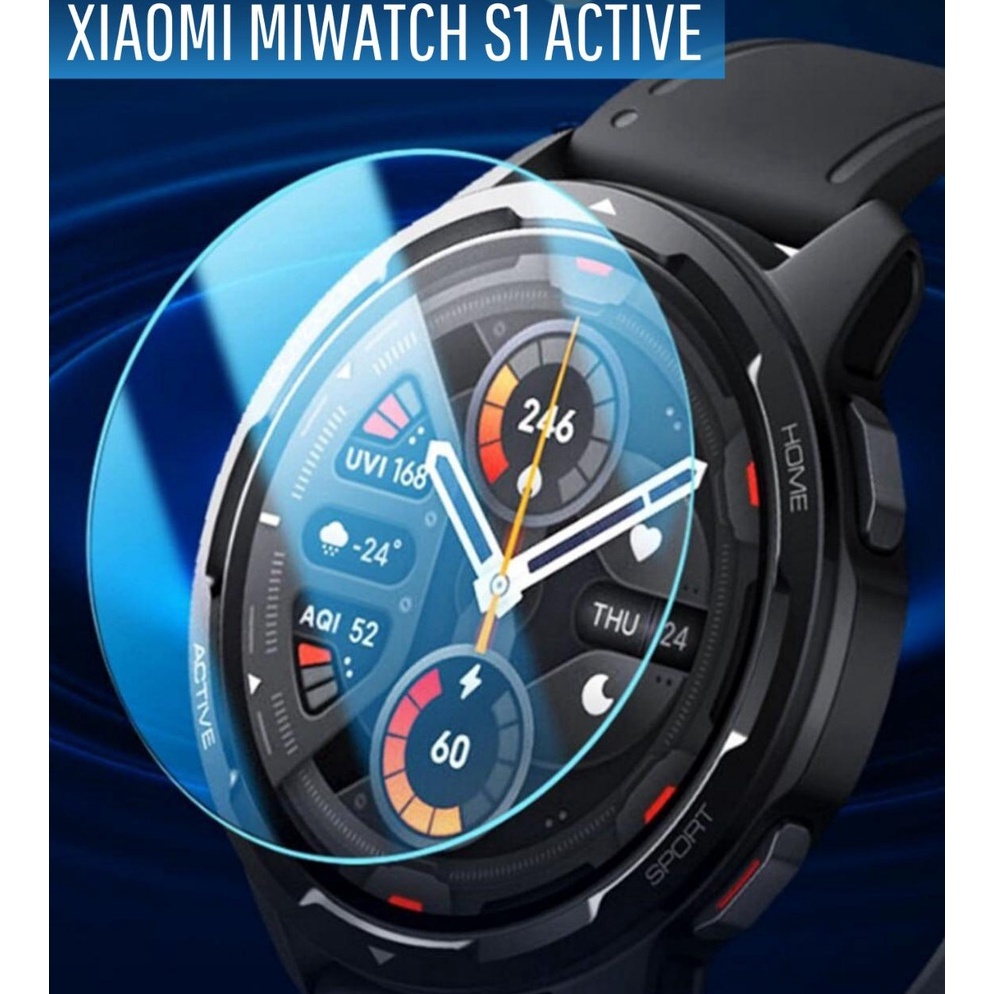 ANTI GORES XIAOMI MIWATCH S1 ACTIVE  TEMPERED GLASS PROTECTION  PELINDUNG LAYAR XIAOMI MI WATCH S1 A