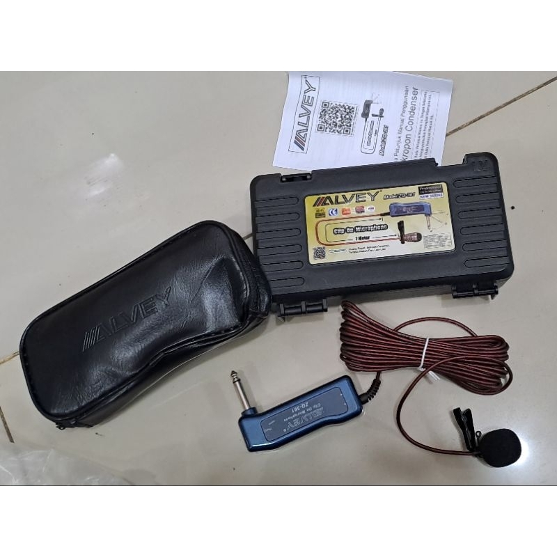 MIC IMAM JEPIT ALVEY ZB 361 MIC CLIP ON / mic jepit alvey / microphone jepit / microphone imam jepit