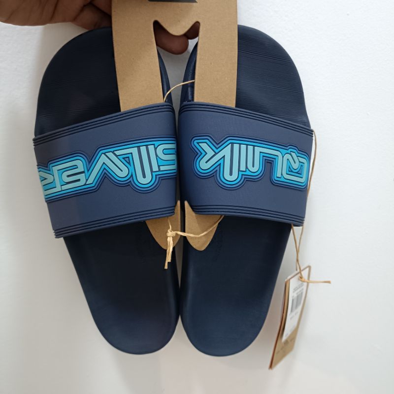 Sandal slide pria Quiksilver Rivi wordmark slide ll