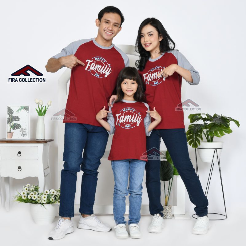 kaos couple keluarga + HAPPY Family DAY .