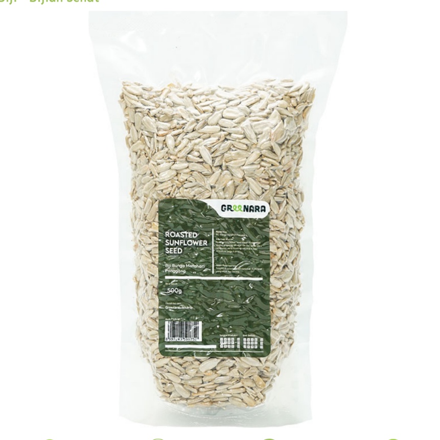 

Pilihan Greenara Kuaci Kupas Panggang 5gr Roasted Sunflower Seed