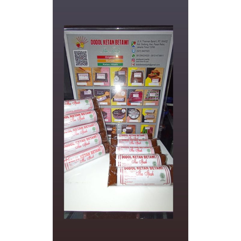 

DODOL BETAWI IBU IPAH/OLEH-OLEH KHAS JAKARTA/LONJOR ISI 5