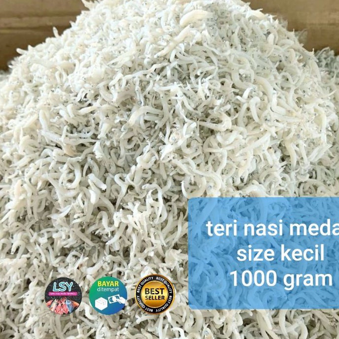 

KP8 ikan asin teri nasi medan size kecil 1kg