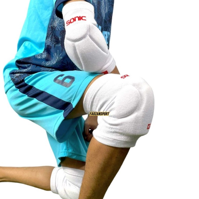Kneepad dan elbow sonic knee pad elbow pad sonic Pelindung lutut dan siku kiper futsal
