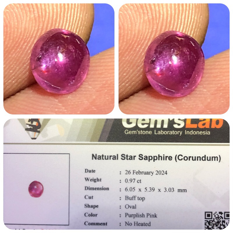 Natural star sapphire / ruby srilanka