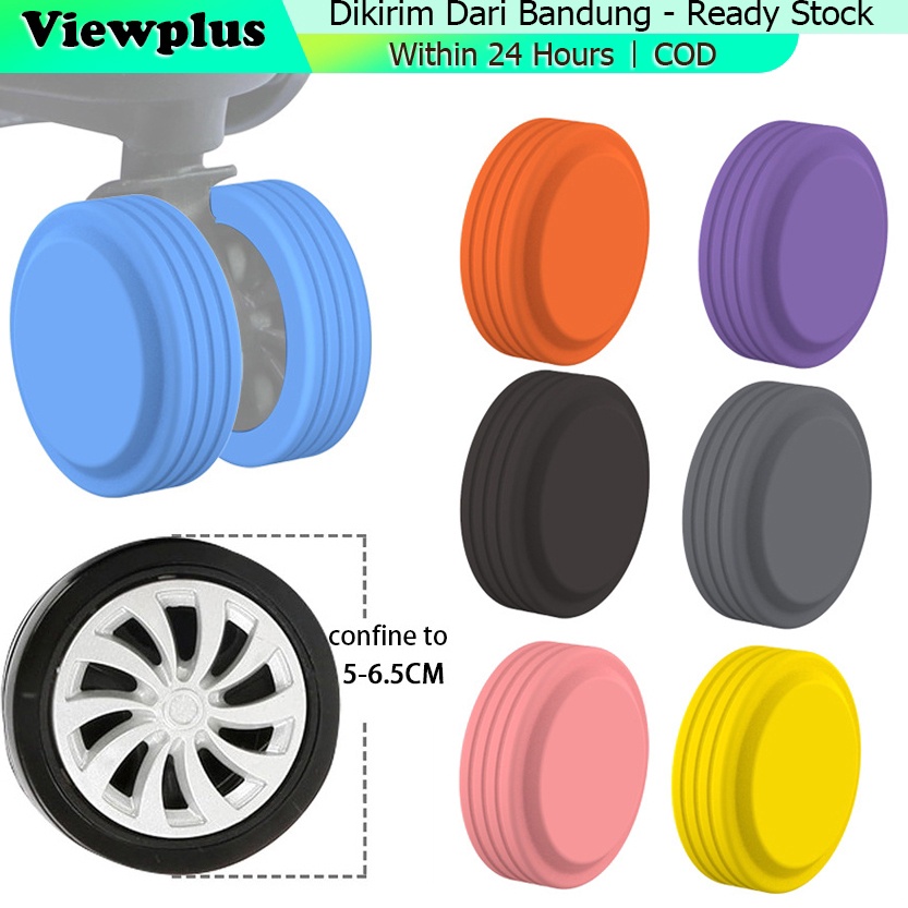 8Pcs Ring Karet Roda Koper Pengganti Silicone Wheel Full Cover Cincin Karet Roda Koper Troli Luggage