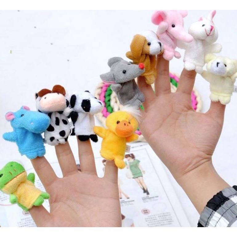 HIPPO LAND Boneka Jari Hewan  1 Pcs Boneka Jari Hewan Lucu 216 ART K9M9