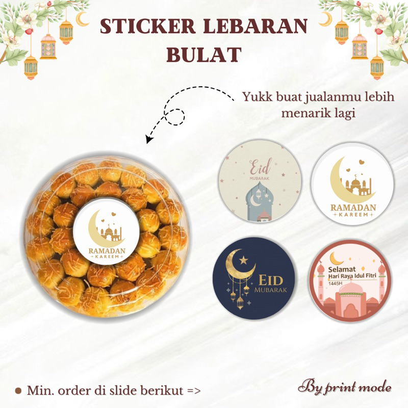 

STICKER BULAT RAMADHAN 2024 terbaru ramadhan parcel,hampers,kue toples,kue kering