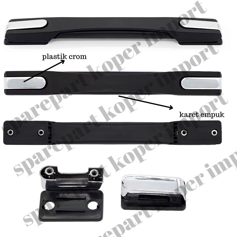 handel/pegangan koper polo (plastik import)