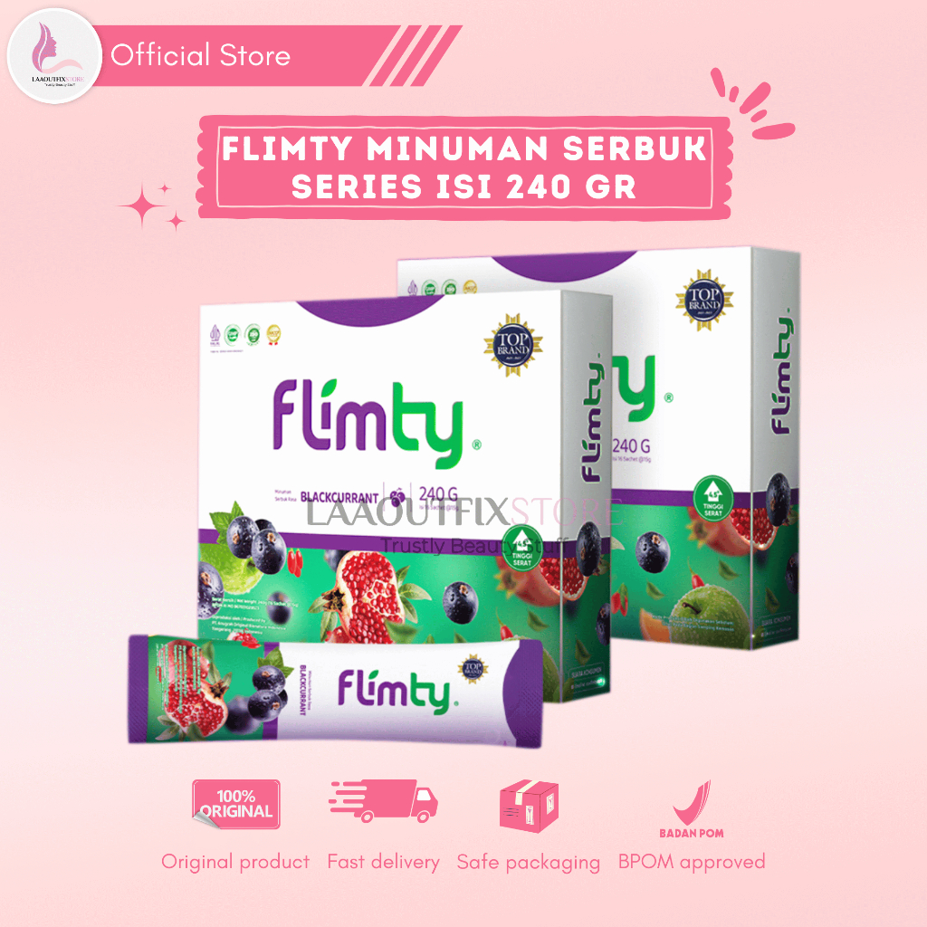 

FLIMTY MINUMAN SERBUK (BOX) SERIES ISI 240 GRAM = 16 SACHET