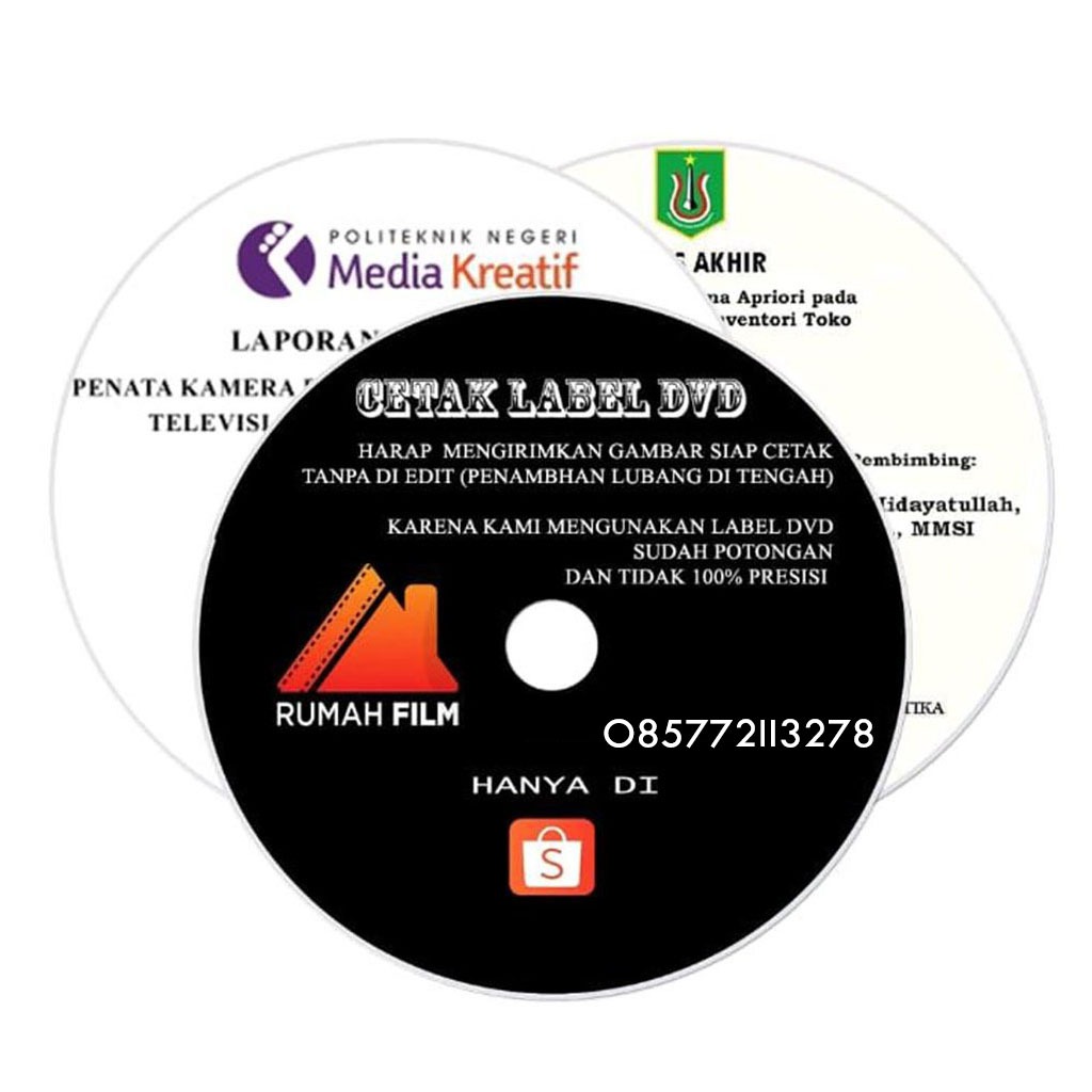 

Cetak Print - Stiker Label DVD Satuan