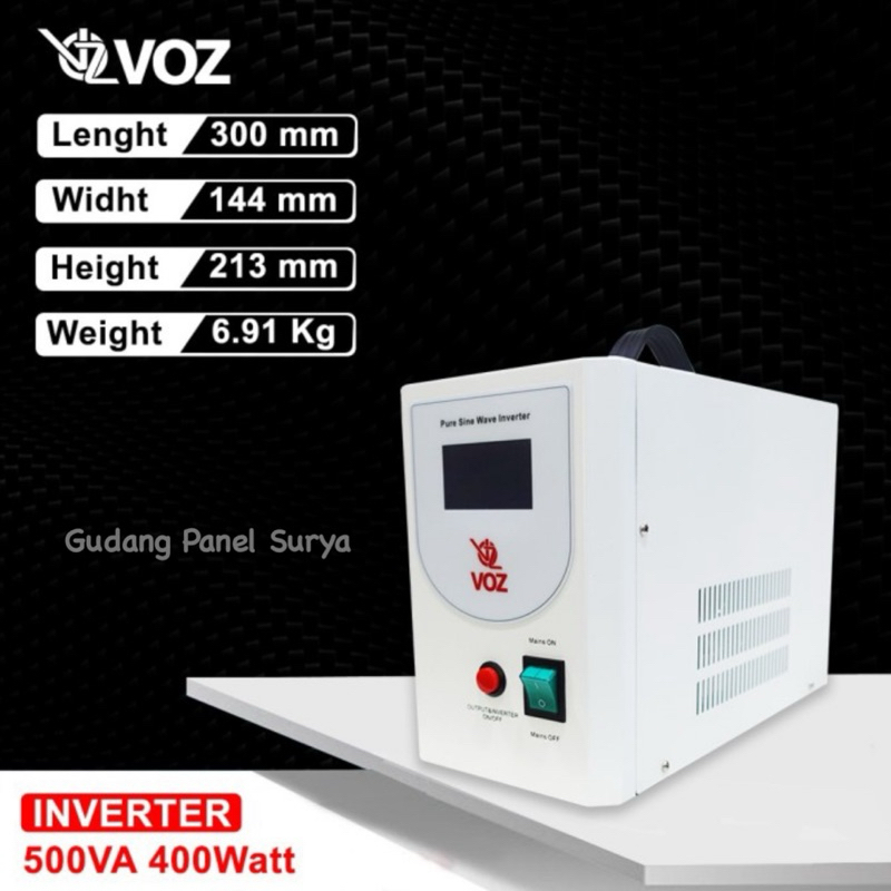 Inverter Pure Sine Wave VOZ UPS Inverter PSW 12V 500VA voz inverter psw 12v 400watt