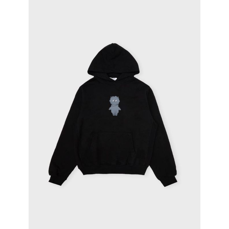 [PO] BT21 X FRAGMENT GRAPHIC HOODIE SWEATSHIRT BLACK  / BT21 FRAGMENT HOODIE