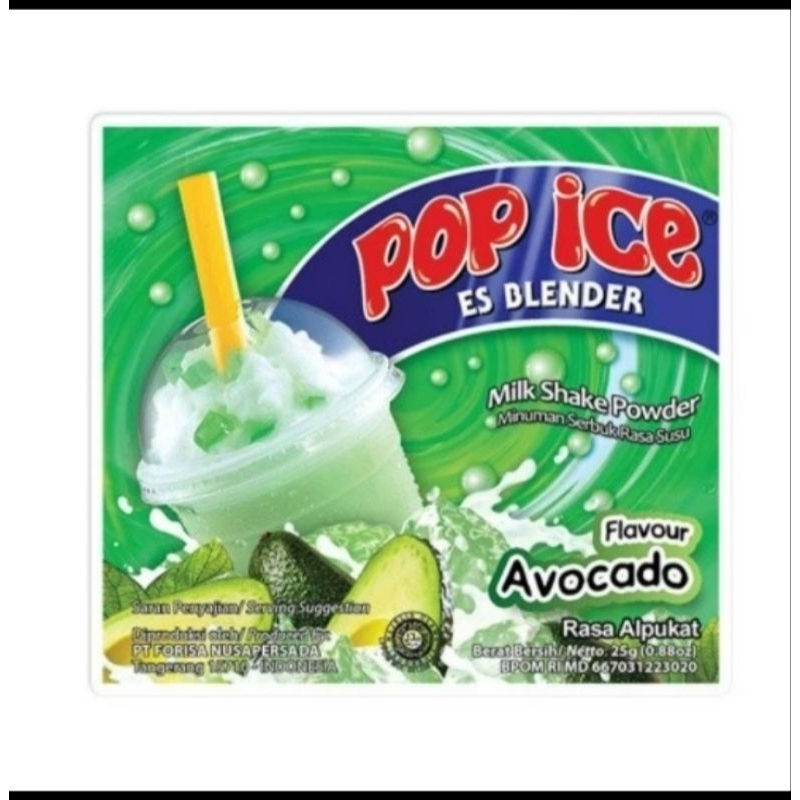 

pop ice avocado