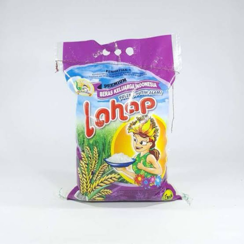 

Beras Lahap Pulen dan putih Alami (5kg)