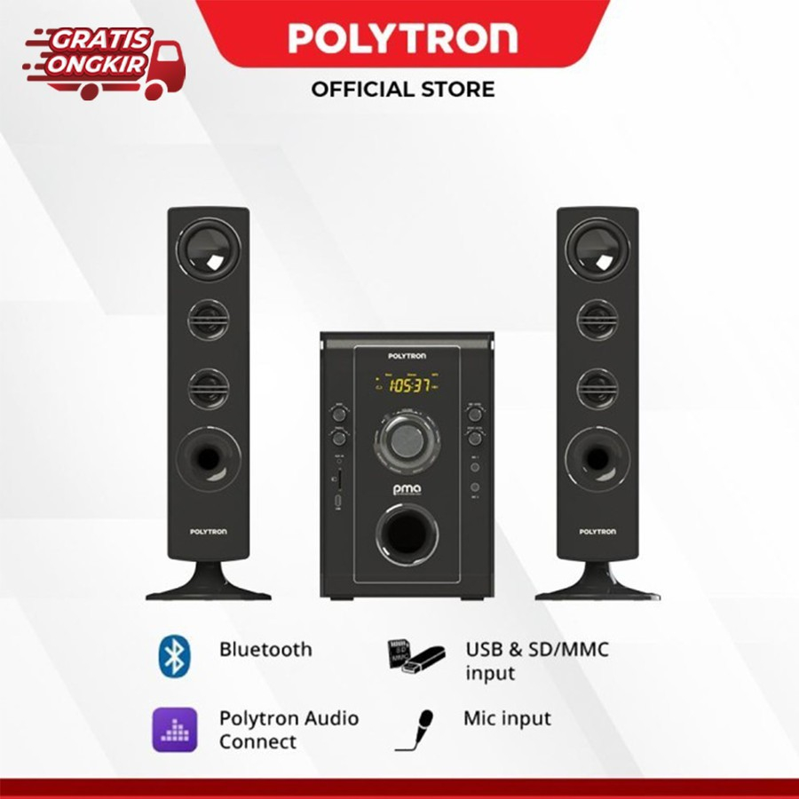 SPEAKER POLYTRON PMA 9526 / POLYTRON BLUETOOTH SPEAKER MULTIMEDIA KARAOKE PMA 9526