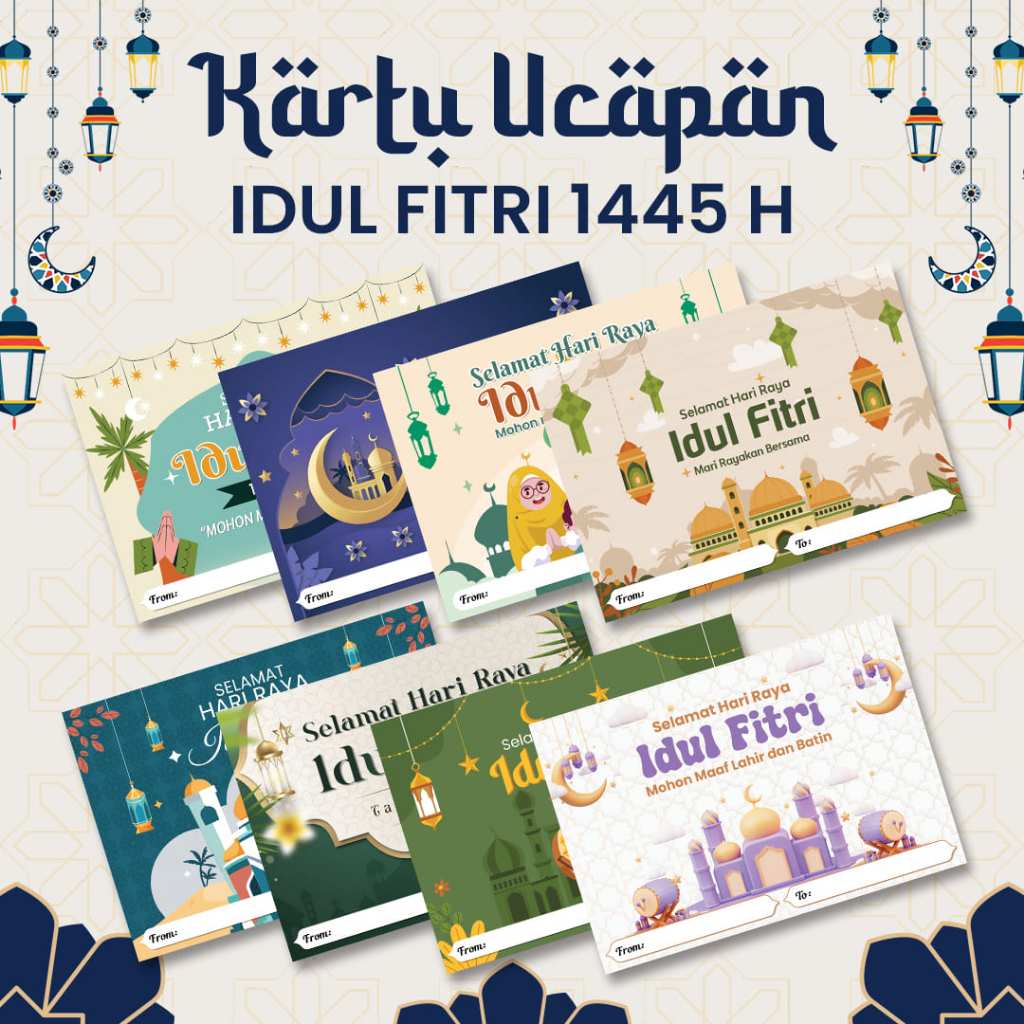 

KARTU UCAPAN / GREETING CARD IDUL FITRI 1445 H versi baru